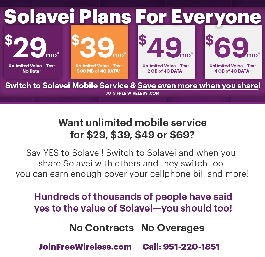 Solavei Coverage Map Enroll Now! Contact Us